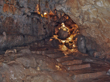 inside the cave