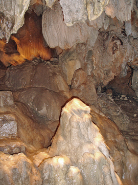 inside the cave