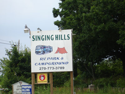 sign - Singing hills Campground