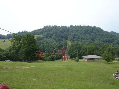 The chair lift