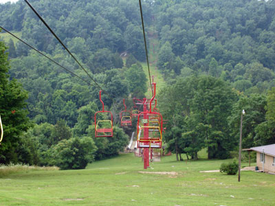 The chair lift