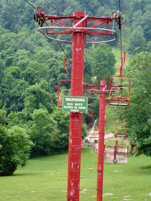 The chair lift