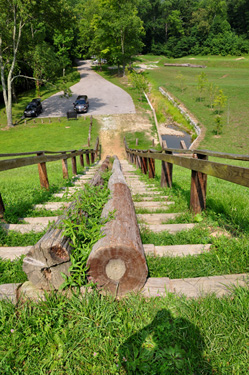 the log slide steps