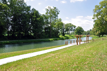 A restored section of Wabash & Erie Canal