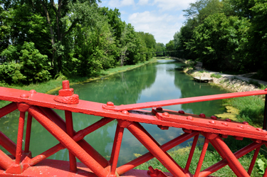 Views of the Erie Canal from the 1873 Paint Creek Bridge