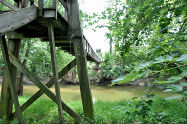 the suspension bridge