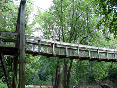 Karen Duquette on the bridge