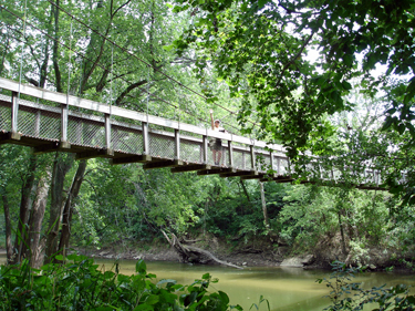 Karen Duquette on the bridge