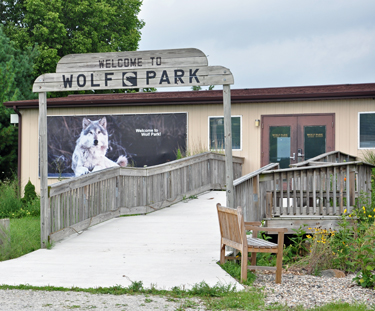entrance to Wolf Park