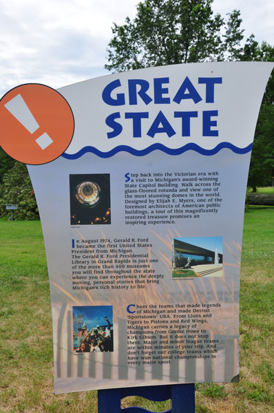sign about the Great State of Michigan
