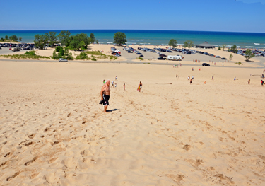 Lee Duquette on the sand dune