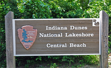 sign - Indiana Dunes National Lakeshore &Central Beach