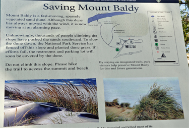 sign about saving Mount Baldy