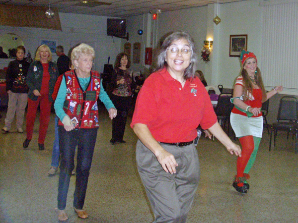 Karen and friends dancing