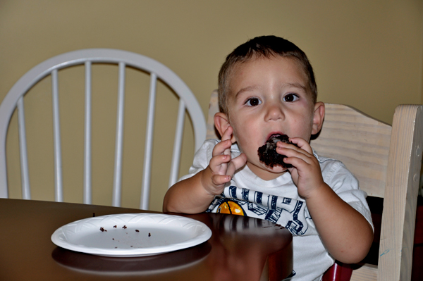 the great-grandson of the two RV Gypsies - cake face