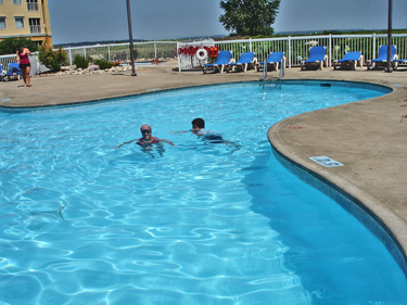 the pool at Cedar Point campground