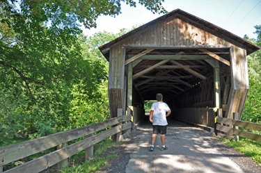 Alex at Riverdale Road Covered Bridge
