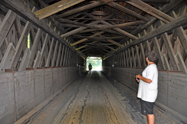 Alex on Riverdale Road Covered Bridge