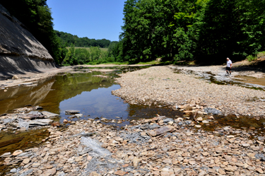 Lee Duquette under the Smolen - Gulf Covered Bridge