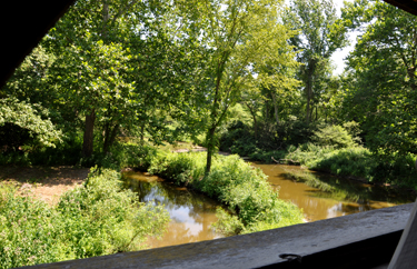 View from Benetka Road Covered Bridge