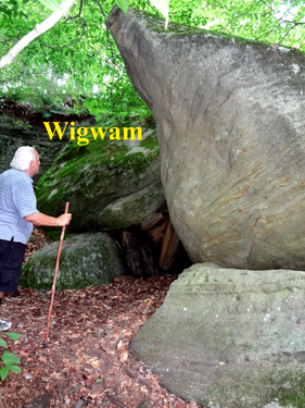 Wigwam at Panama Rocks