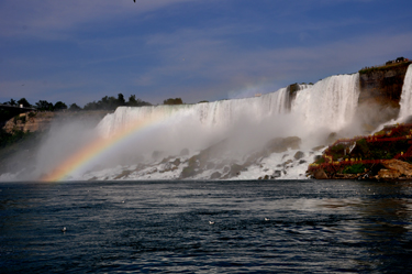 rainbow over Niagara Falls