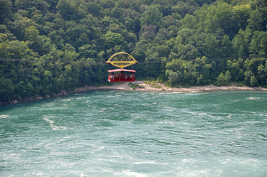 close-up of the aerial tram