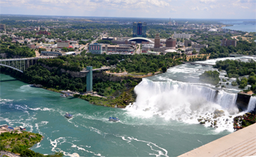 The American Falls - and Bridal Veil Falls