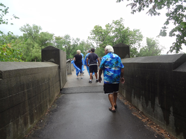 the bridge to the second island of Three Sisters island