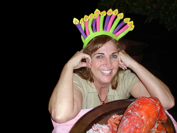 Karen Duquette and her 7 pound lobster