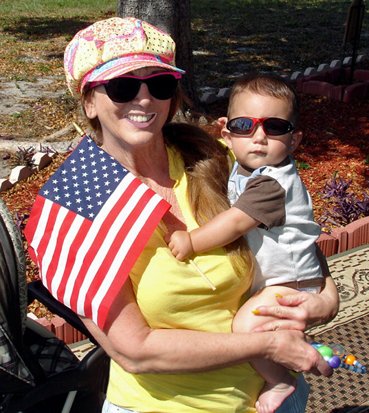 Karen Duquette with her great-grandson, Anthony