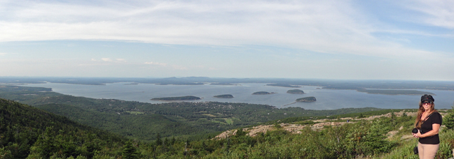 Karen Duquette at Acadia National Park