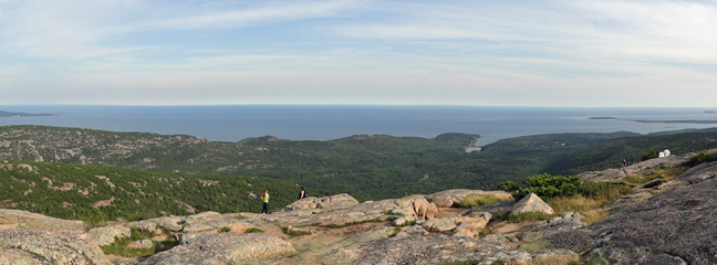 View from Cadillac Mountain Summit Trail Arcadia National Park