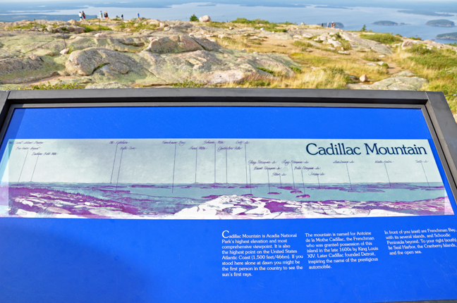 sign - Cadillac Mountain