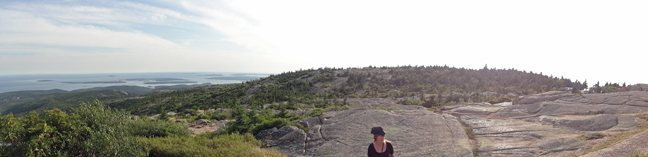 Karen Duquette at Acadia National Park