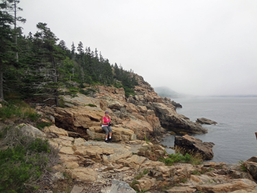 Karen Duquette at Acadia National Park