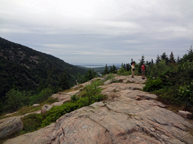 at the top of the trail near Bubble Rock