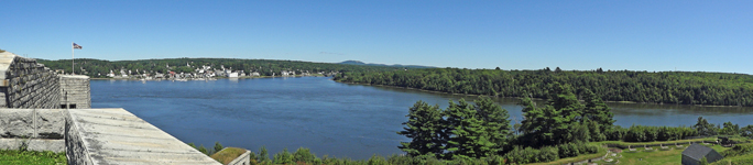 The Gulf of Maine outside Fort Knox