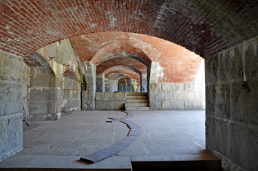 inside tunnel at Fort Knox