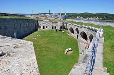 courtyard at Fort Knox