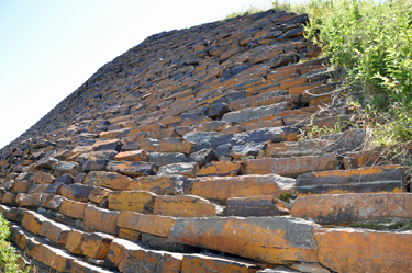 the outside wall of Fort Knox. 