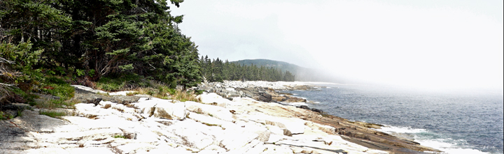 view of the fog rolling in