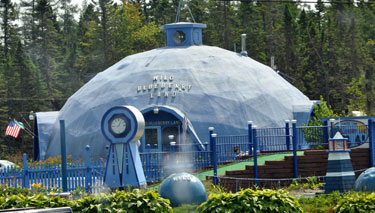 building shaped like a wild blueberry