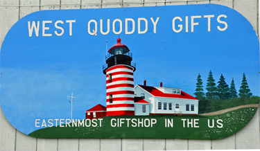 West Quoddy giftshop sign