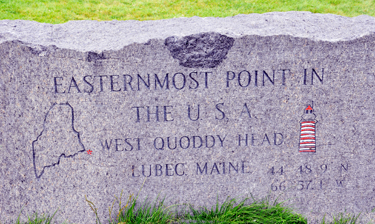 sign - the easternmost point in the USA