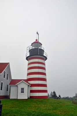 the West Quoddy Head Lighthouse