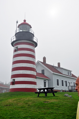 the West Quoddy Head Lighthouse