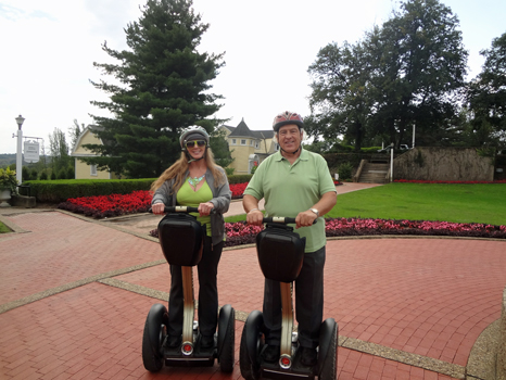 The two RV Gypsies took a Segway tour around Oglebay Park.