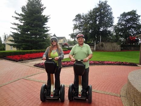 The two RV Gypsies took a Segway tour around Oglebay Park.