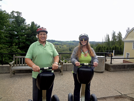 The two RV Gypsies took a Segway tour around Oglebay Park.